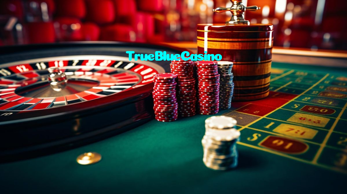 TrueBlueCasino casino presented on mobile device in Pakistan with slots and live games