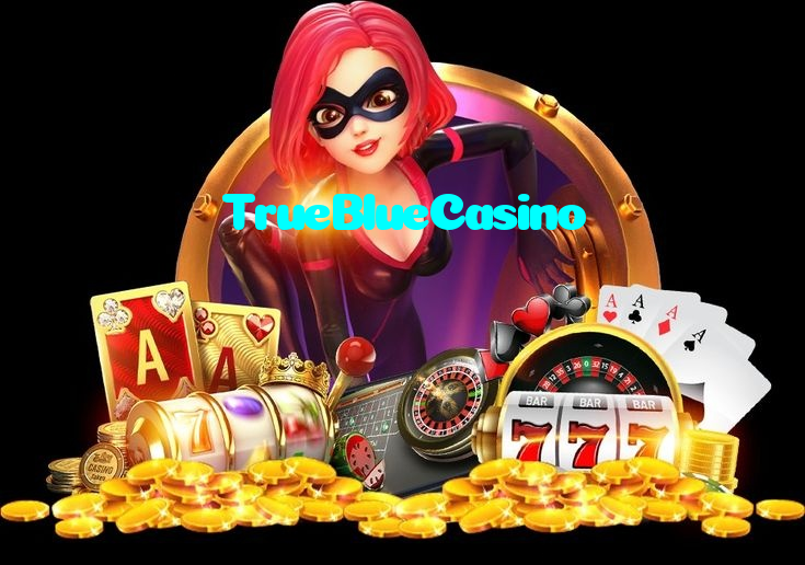 TrueBlueCasino casino presented on mobile device in Pakistan with slots and live games